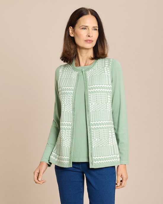 Produktabbildung für Pullover 2-in-1 im Twin-Set-Look