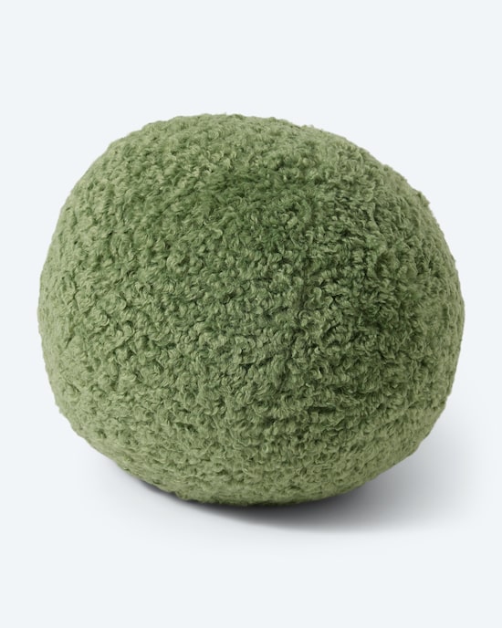 Produktabbildung für Kissen in Teddy-Optik, rund