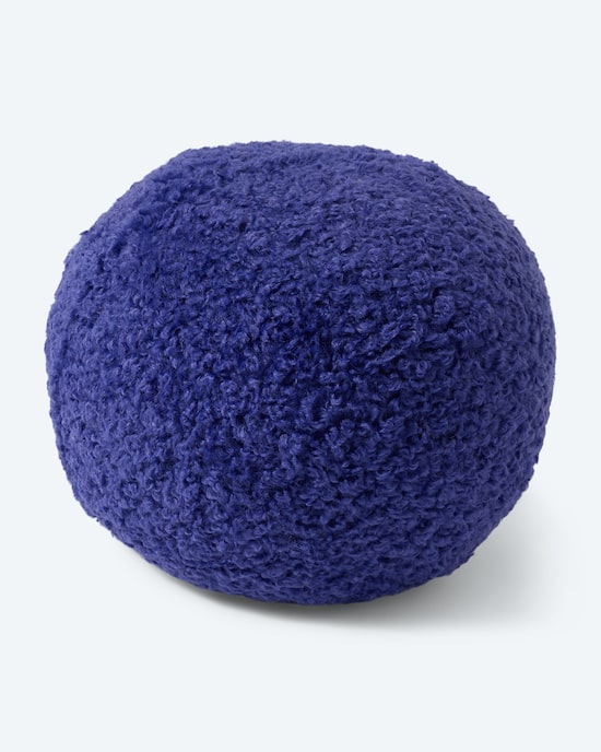 Produktabbildung für Kissen in Teddy-Optik, rund