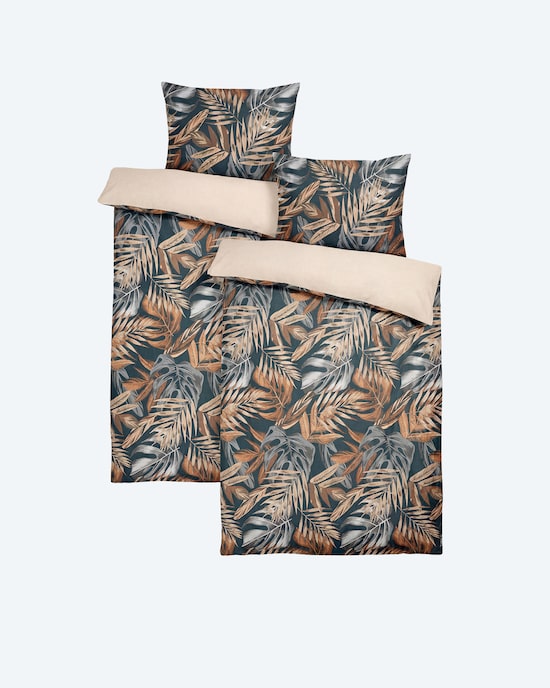 Produktabbildung für Wendebettwäsche "Blätter", 4tlg.