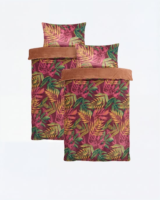 Produktabbildung für Wendebettwäsche "Blätter", 4tlg.