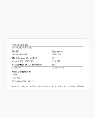 Produktabbildung 2 für Brill./ Diamantring 1,50 ct