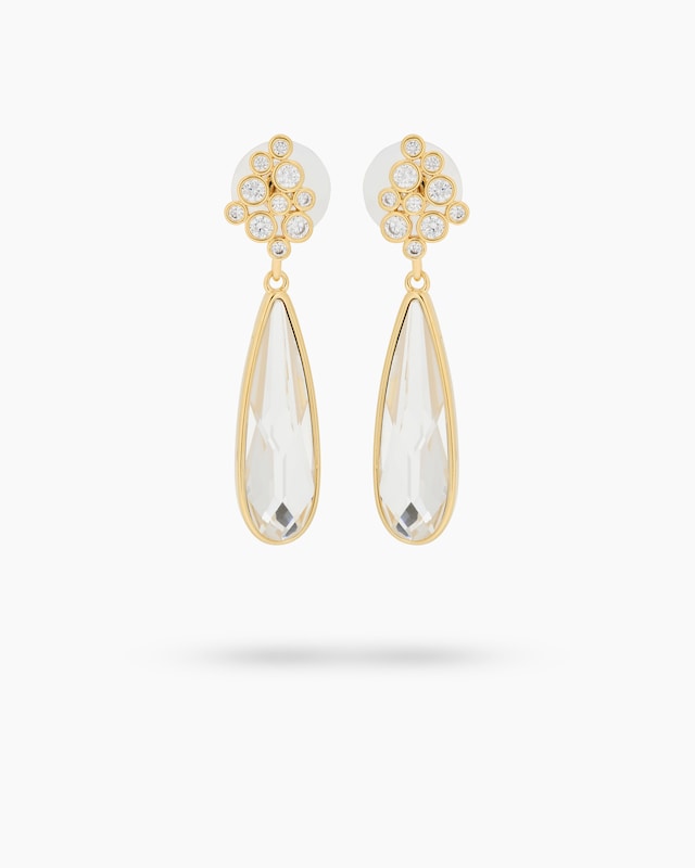 Ohrhänger mit Glasstein und Zirkonia