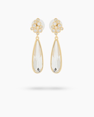 Produktabbildung 2 für Ohrhänger mit Glasstein und Zirkonia