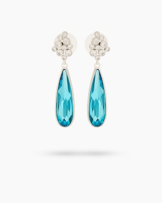 Produktabbildung 3 für Ohrhänger mit Glasstein und Zirkonia