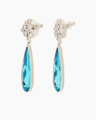 Produktabbildung 4 für Ohrhänger mit Glasstein und Zirkonia