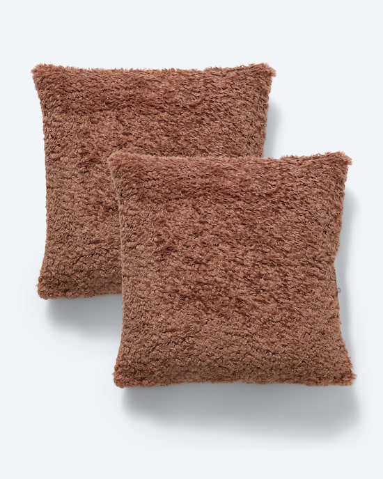 Produktabbildung für Kissen in Teddy-Optik, 2tlg.