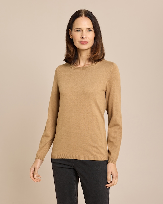 Pullover mercerisierter Wollanteil