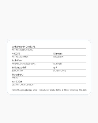 Produktabbildung 2 für Brillant-Anhänger 0,20 ct