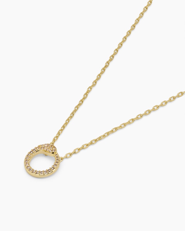 Kette mit Anhänger und Zirkonia