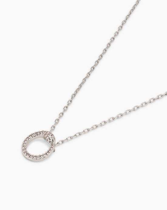 Produktabbildung für Kette mit Anhänger und Zirkonia