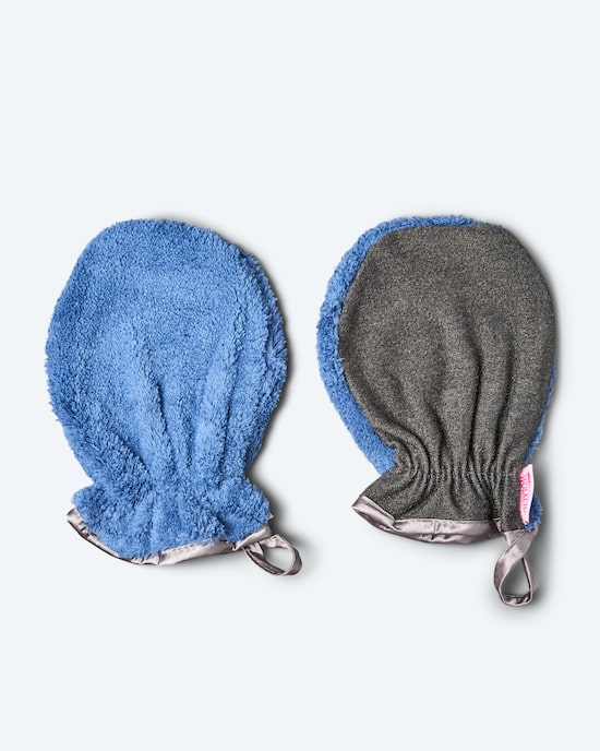 Produktabbildung für Wasch- & Peelinghandschuh im 2er Set