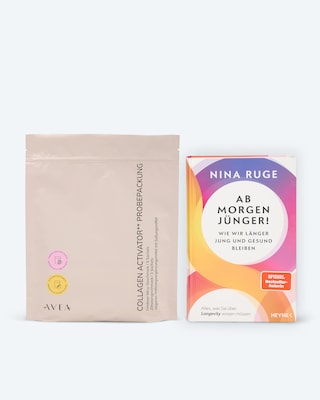 Produktabbildung 1 für Nina Ruge Buch: Ab morgen jünger! + Collagen Activator