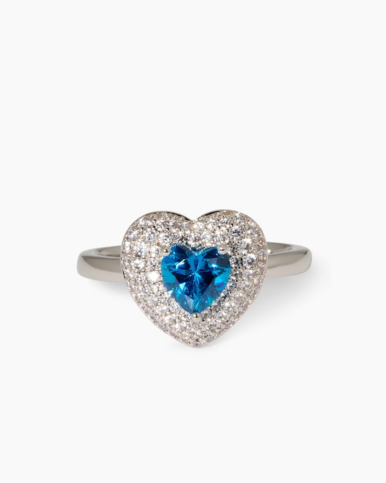 Produktabbildung für Ring mit Herz-Zirkonia