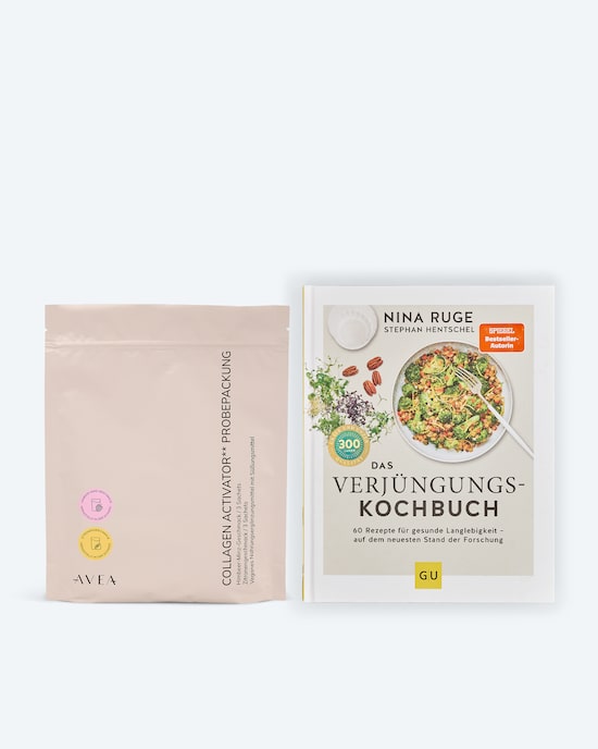 Produktabbildung für Verjüngungs-Kochbuch mit Collagen