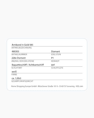 Produktabbildung 2 für Diamant-Armband 1,00 ct