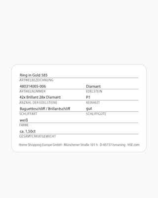 Produktabbildung 5 für Ring mit Brillanten + Diamanten, ca. 1,50 ct