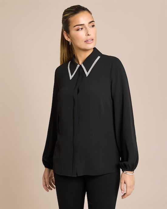 Produktabbildung für Bluse mit Strassbesatz