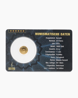 Produktabbildung 2 für Goldmünze Springbock