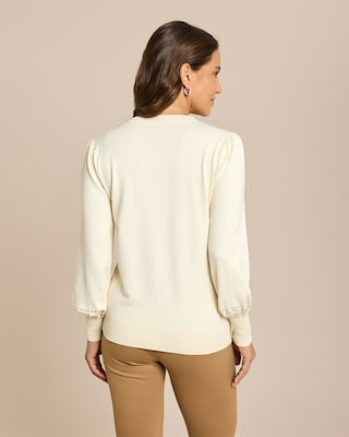 Produktabbildung 4 für Pullover mit Perlen Deko