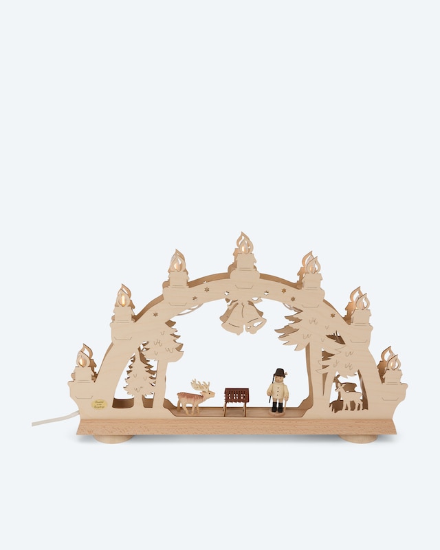 3D-Lichterbogen "Jäger im Wald"