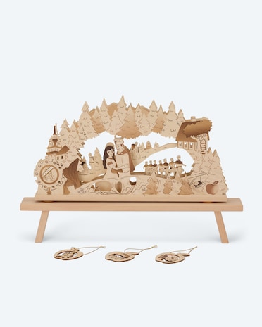 Produktabbildung für 3D-Lichterbogen "Schneewittchen"