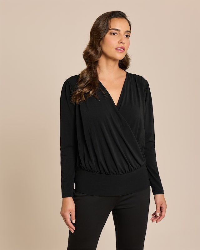 Shirt mit Drapierung