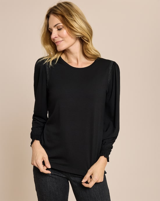 Produktabbildung für Shirt mit Schulterdetail