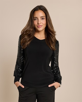 Produktabbildung 2 für Shirt mit Paillettenärmel