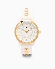 Produktabbildung für Damenuhr mit Kristallen und Silikonarmband