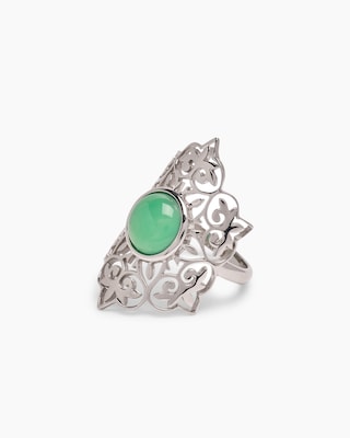 Produktabbildung 3 für Ring mit Chrysopras