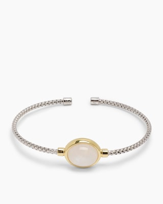 Produktabbildung 1 für Armreif mit Rainbow Mondstein