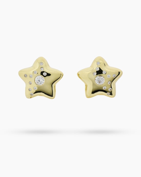 Produktabbildung für Ohrclipstecker "Stern" mit Zirkonia