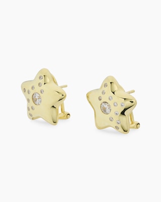 Produktabbildung 4 für Ohrclipstecker "Stern" mit Zirkonia