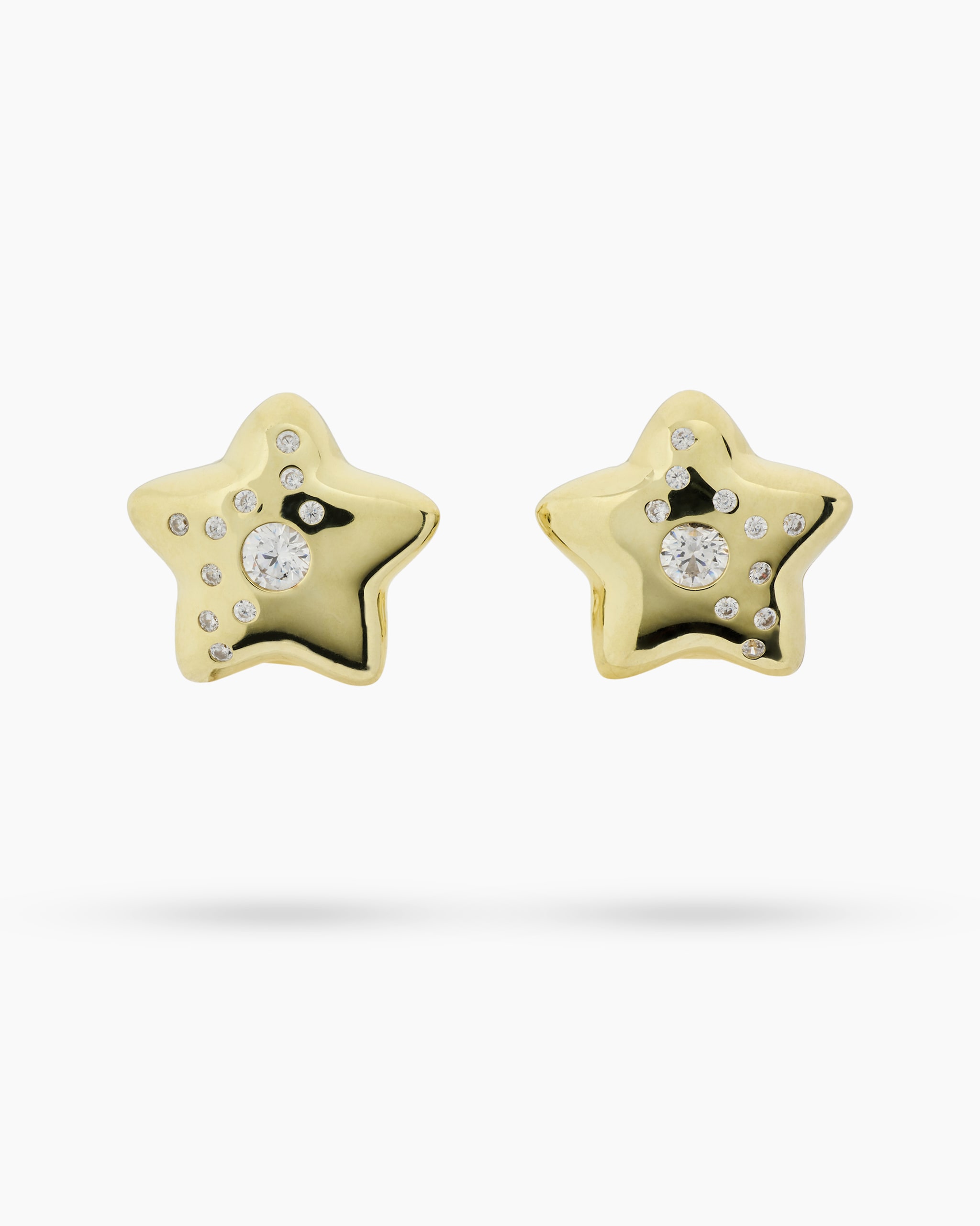 Produktabbildung für Ohrclipstecker "Stern" mit Zirkonia