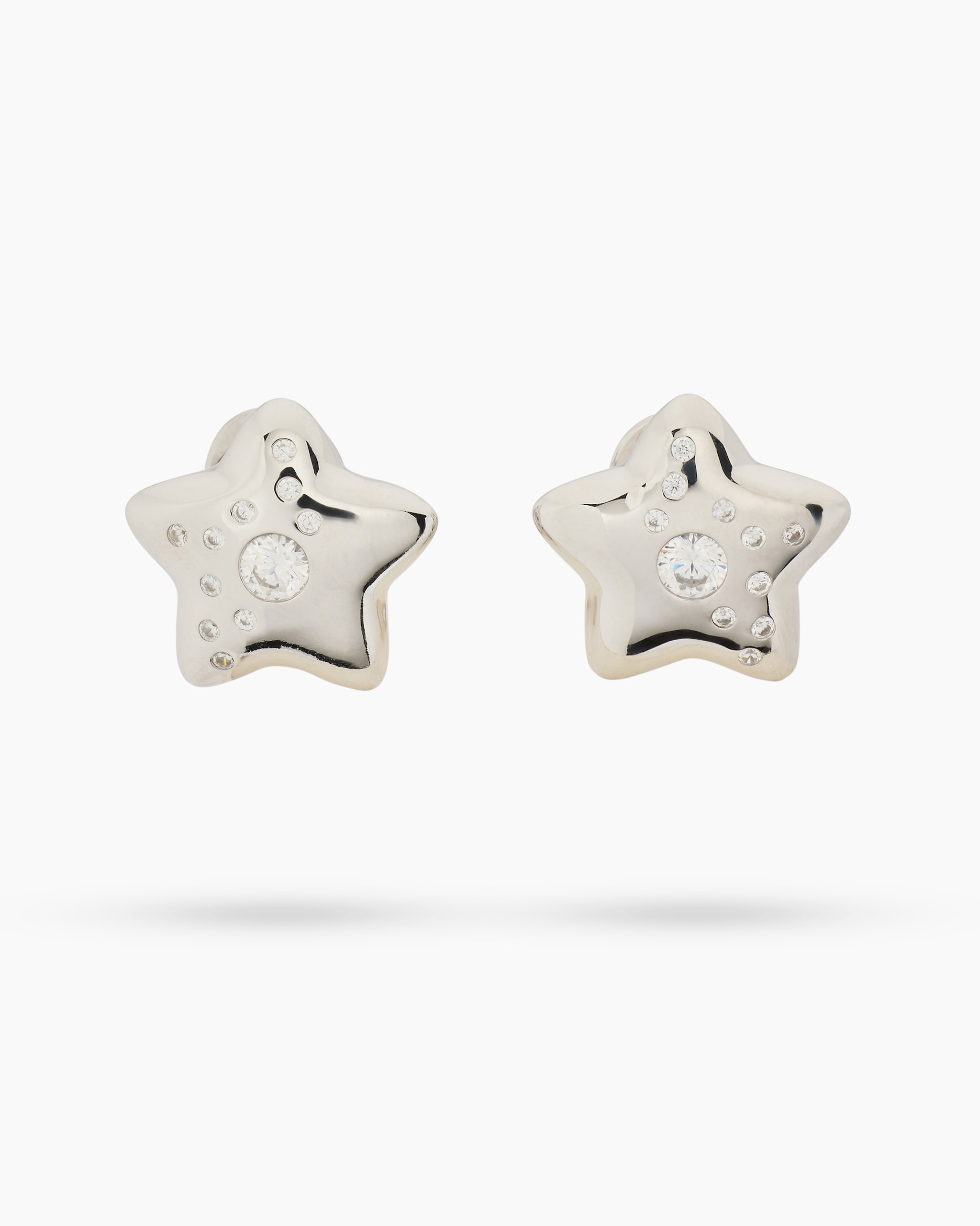 Produktabbildung für Ohrclipstecker "Stern" mit Zirkonia