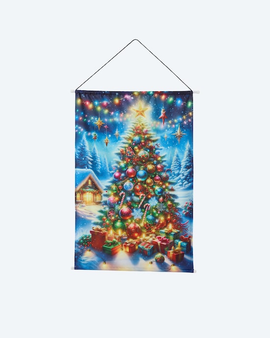 Produktabbildung für LED-Stoff-Wandbild "Weihnachtsbaum"