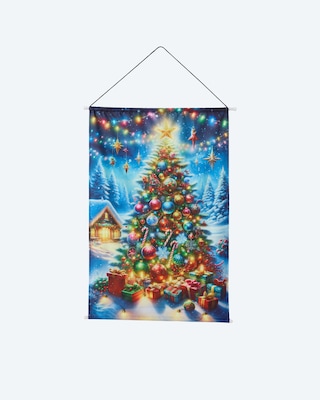 Produktabbildung 1 für LED-Stoff-Wandbild "Weihnachtsbaum"