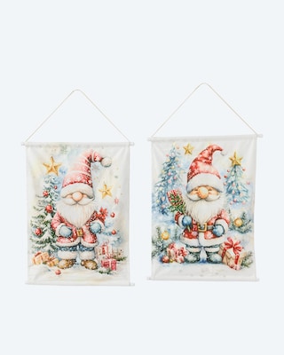 Produktabbildung 1 für 2 LED Stoff-Wandbilder "Wichtel"