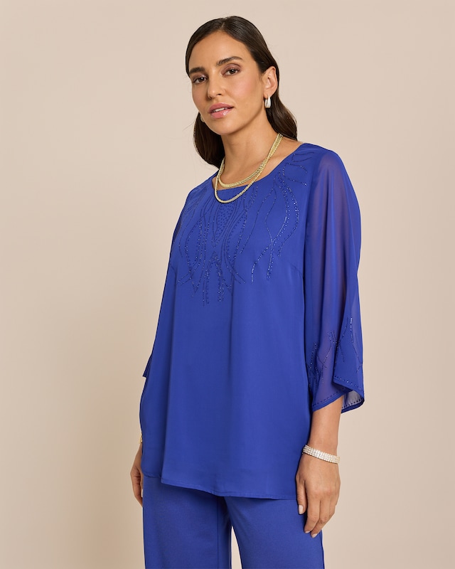 Bluse mit Deko