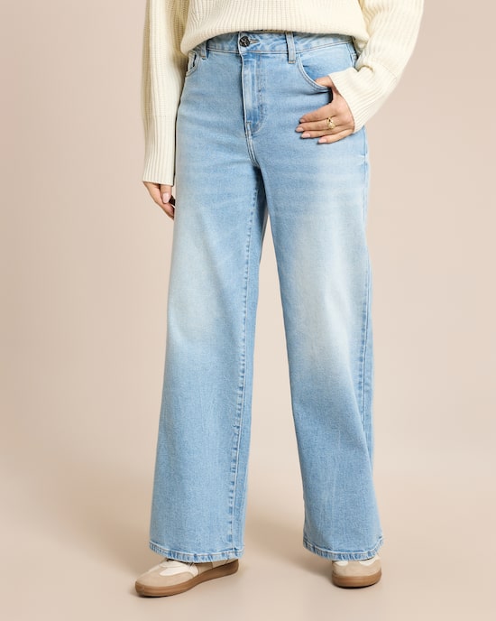 Produktabbildung für Wide Leg Jeanshose