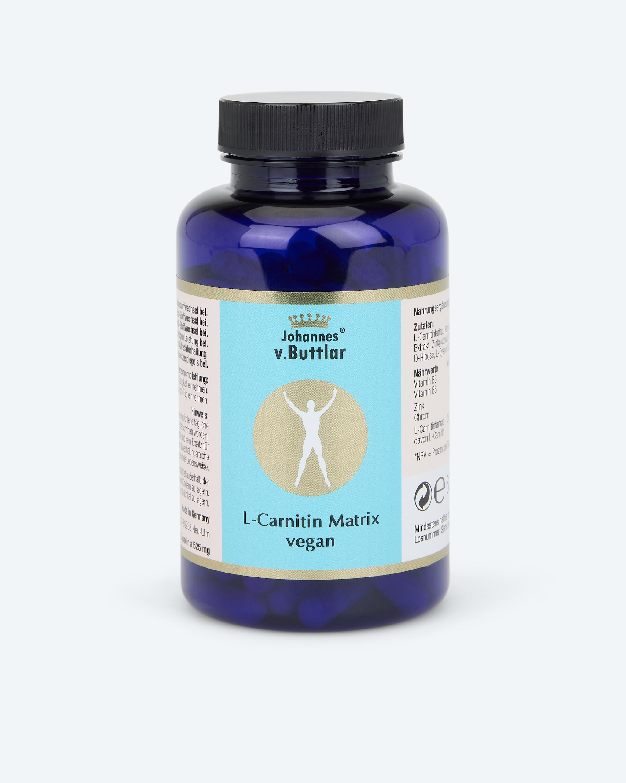 Produktabbildung für L-Carnitin Matrix vegan, 120 Kps.