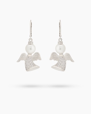 Produktabbildung 2 für Ohrhänger "Engel" mit MK-Perlen 8mm & Zirkonia