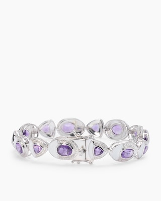 Produktabbildung 2 für Armband mit Amethyst und Emaille-Lack