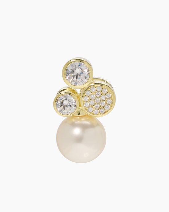 Produktabbildung für Anhänger mit Muschelkernperle 14 mm und Zirkonia