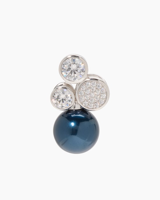 Produktabbildung für Anhänger mit Muschelkernperle 14 mm und Zirkonia