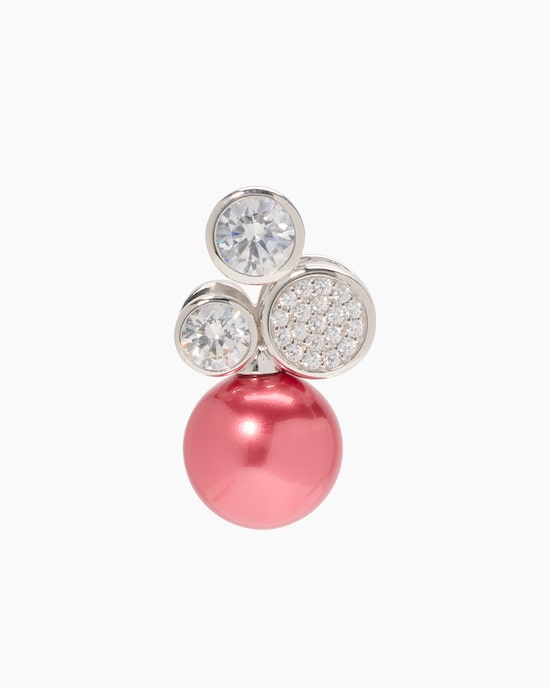 Produktabbildung für Anhänger mit Muschelkernperle 14 mm und Zirkonia