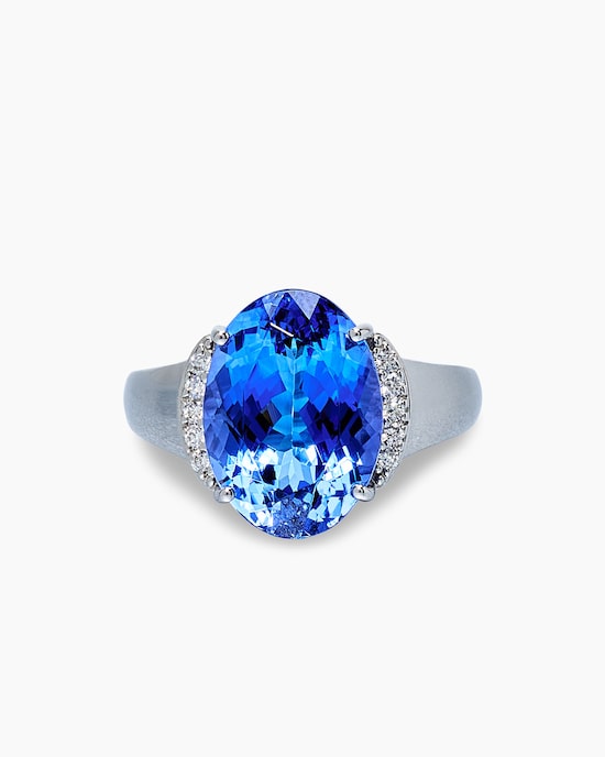 Produktabbildung für Ring mit Tansanit AAAAA & Brillanten