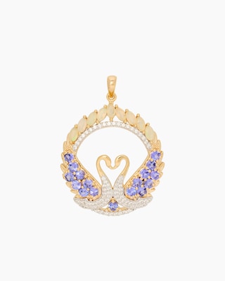 Produktabbildung 1 für Anhänger mit Opal, Tansanit & Zirkon