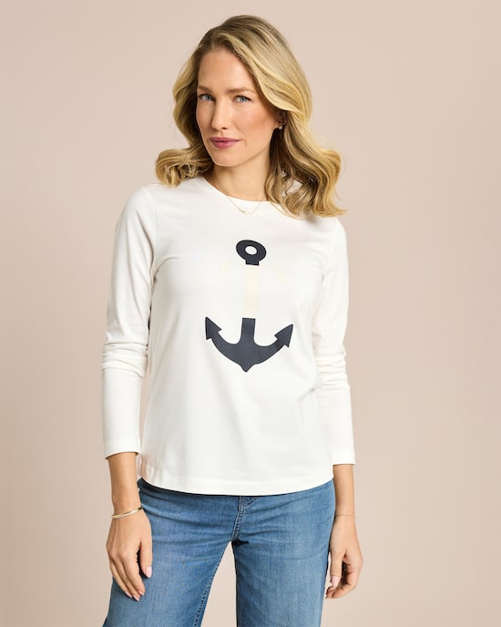Produktabbildung für Shirt mit Ankerlogo